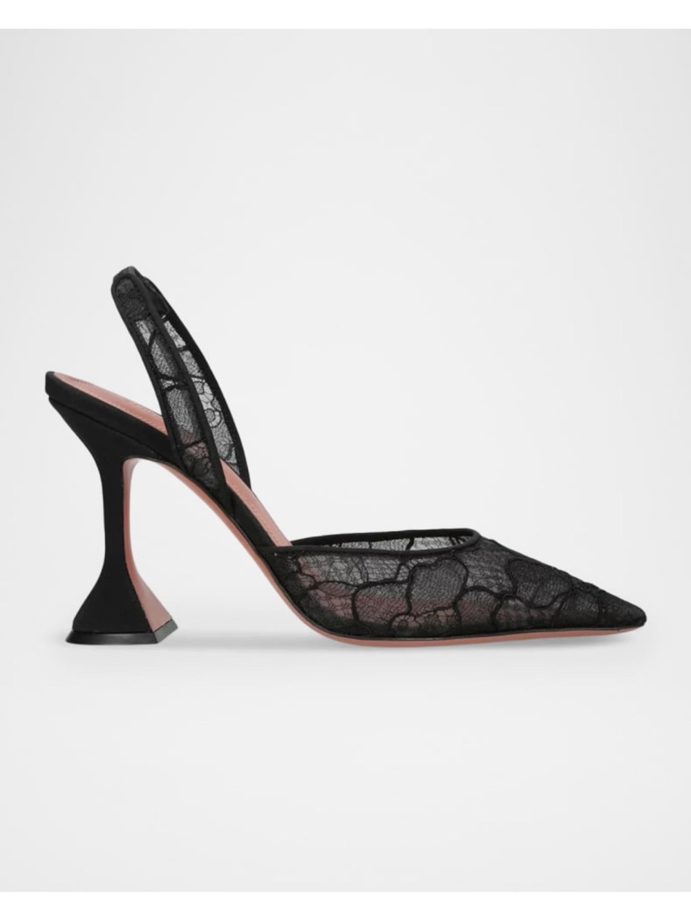 Amina Muaddi Holli Lace Sling 95  Size 37